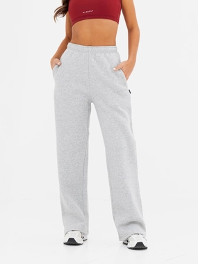 Secure Cuff Design Kayla Wide Leg Sweatpants - Marl Grey