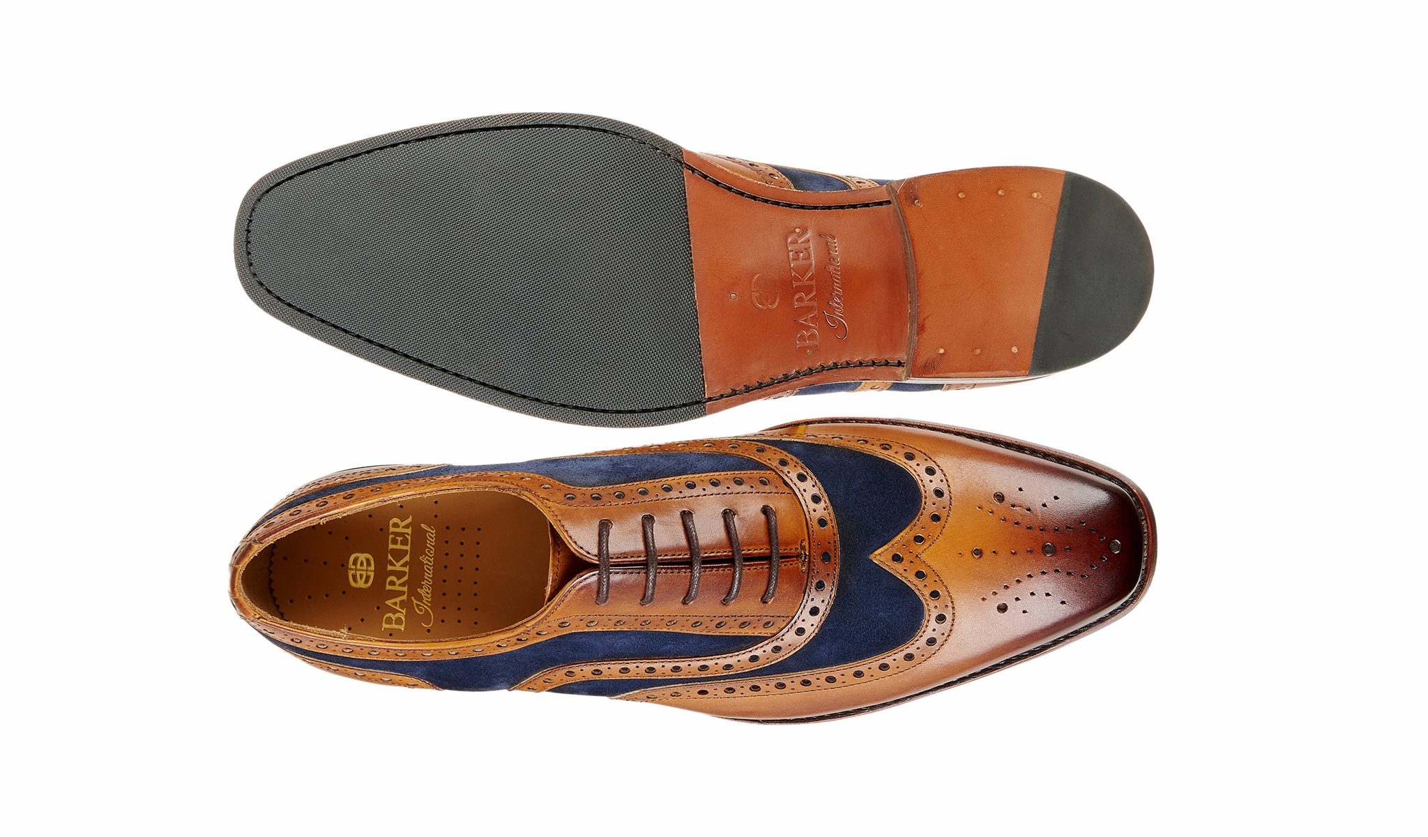 Keiran - Cedar Calf Navy Suede Day Wear
