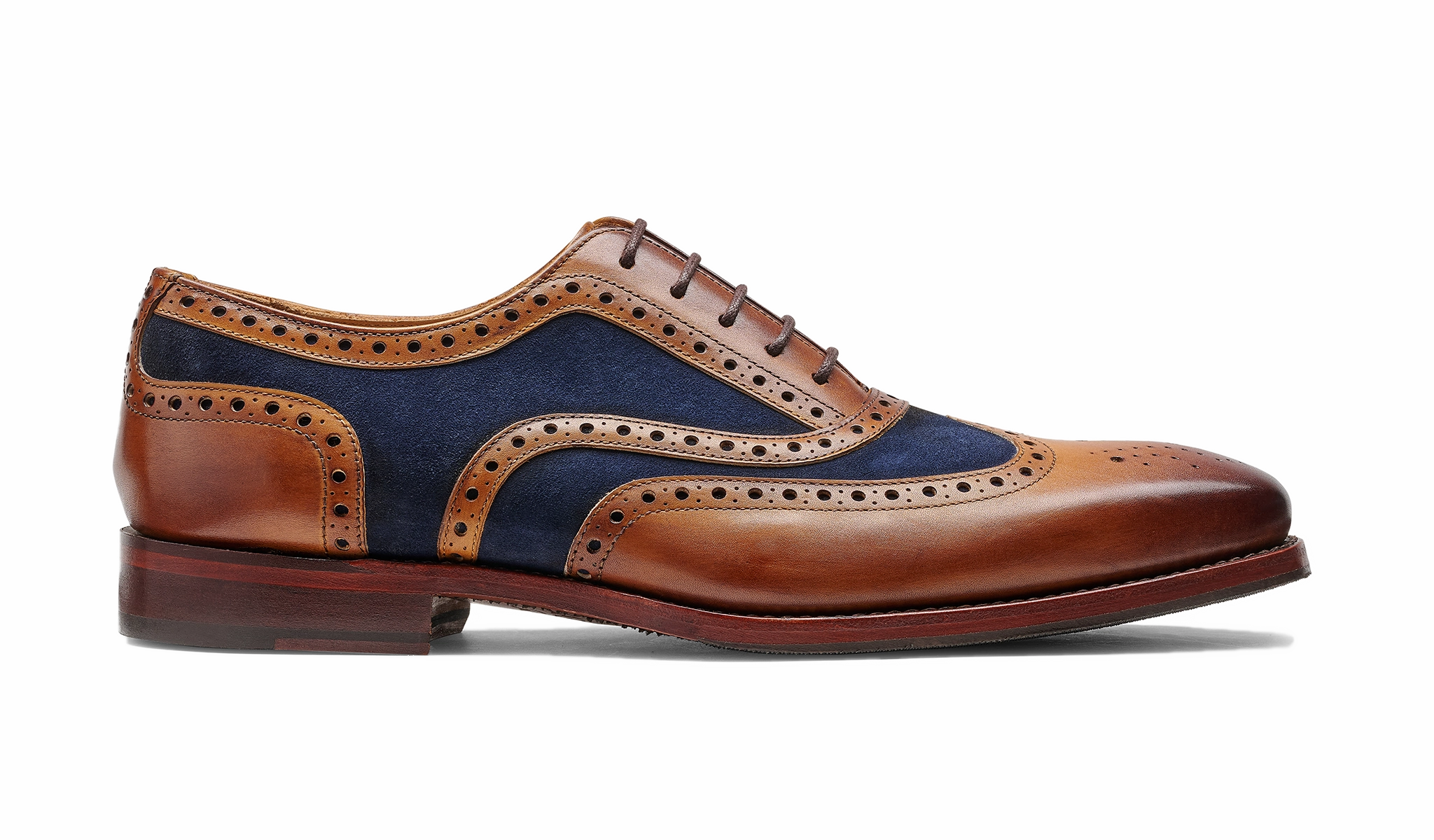 Keiran - Cedar Calf Navy Suede Flexible Frame Team Meeting