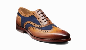 Keiran - Cedar Calf Navy Suede Refined Style Workday Essential Textured Finish Smart Casual Wearer