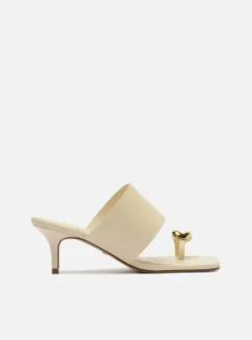 Kendall Leather Stiletto Sandal Chic Vacation Flats
