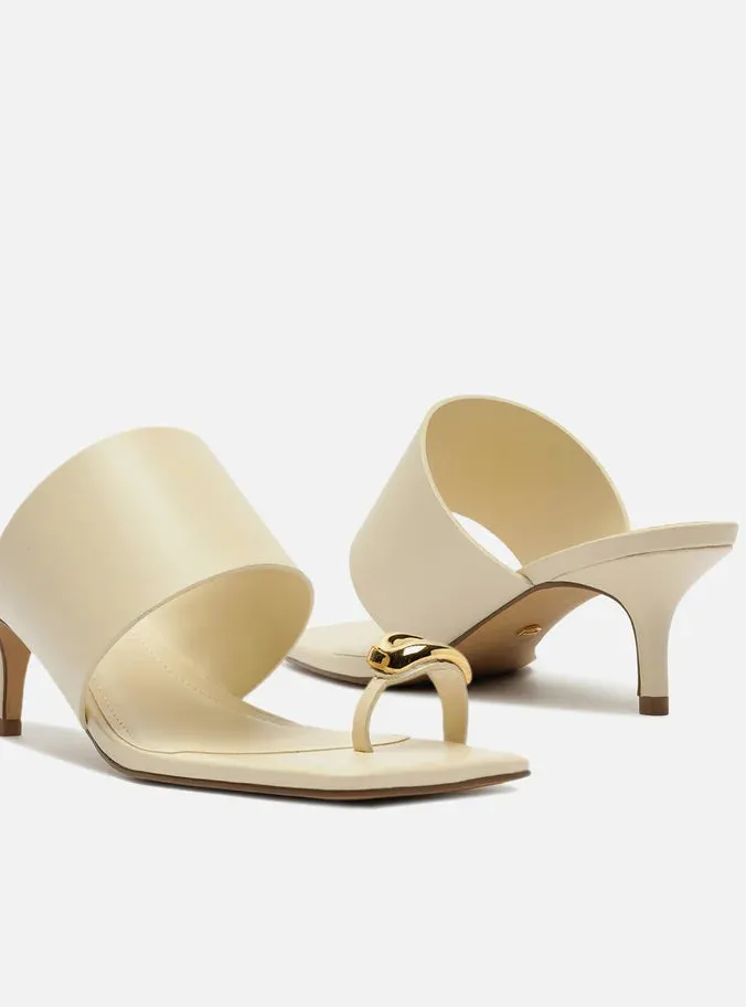 Open Toe Shoes Grip Support Kendall Leather Stiletto Sandal