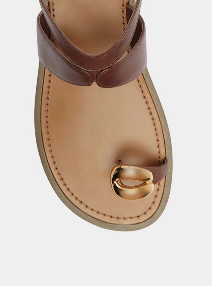 Lightweight Step Kendall Leather Flat