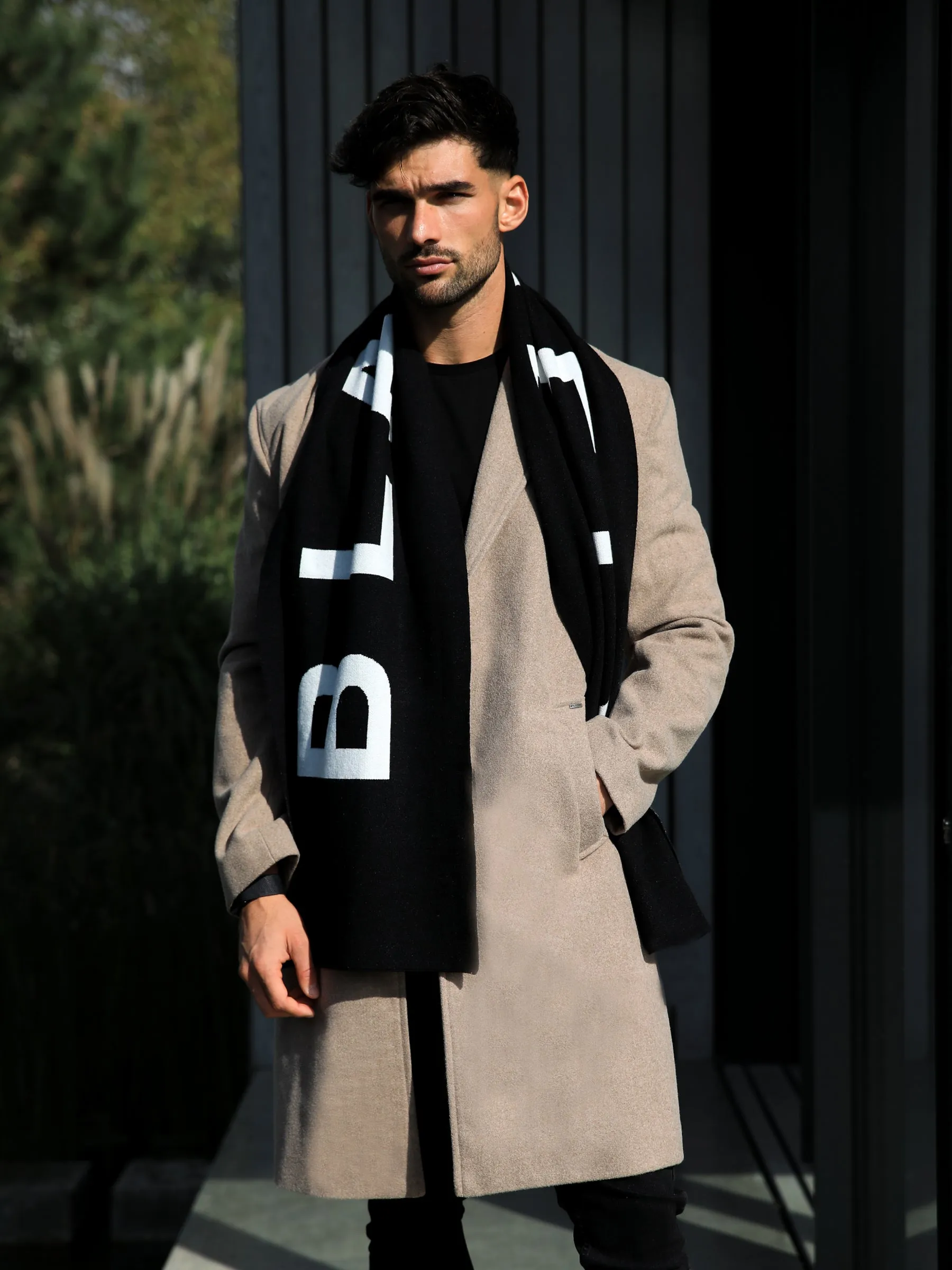 Knightsbridge Tailored Coat - Brown Clean Fit Heavyweight Fabric