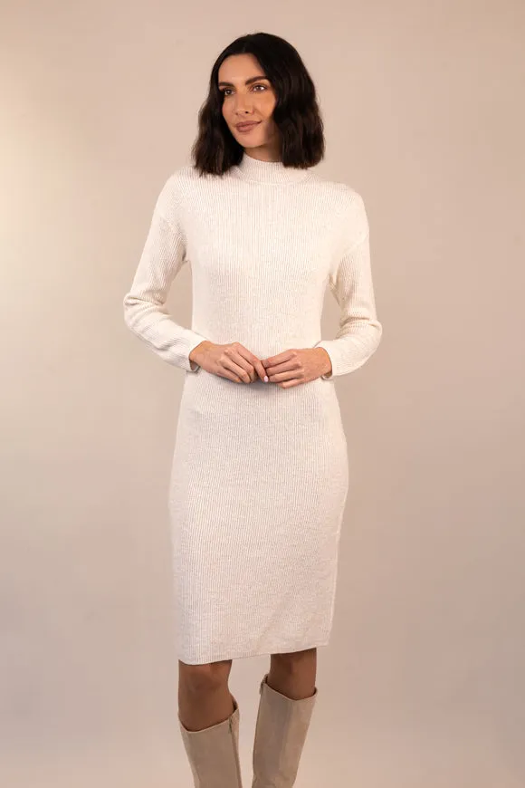 Hand-Wash Lumi Cream Knit Dress