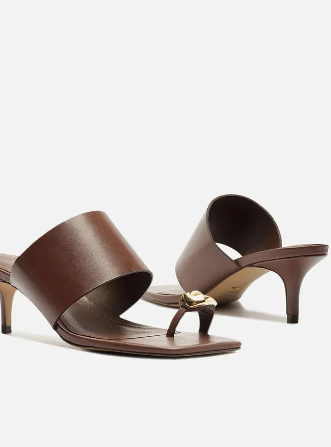 Toe Gripping Technology Kendall Leather Stiletto Sandal