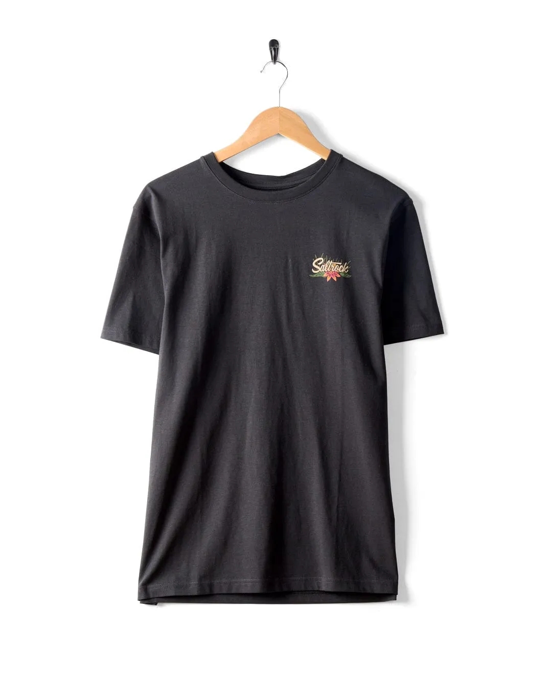 Lantern - Mens Short Sleeve T-Shirt - Dark Grey RibbedNeckBanding