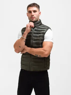 Cheap Nice Abrasion Resistant Finish Ellis Lightweight Gilet - Dark Green