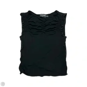 Top Short Sleeve Designer By Giorgio Armani In Black, Size: M Adaptable Stylish Look