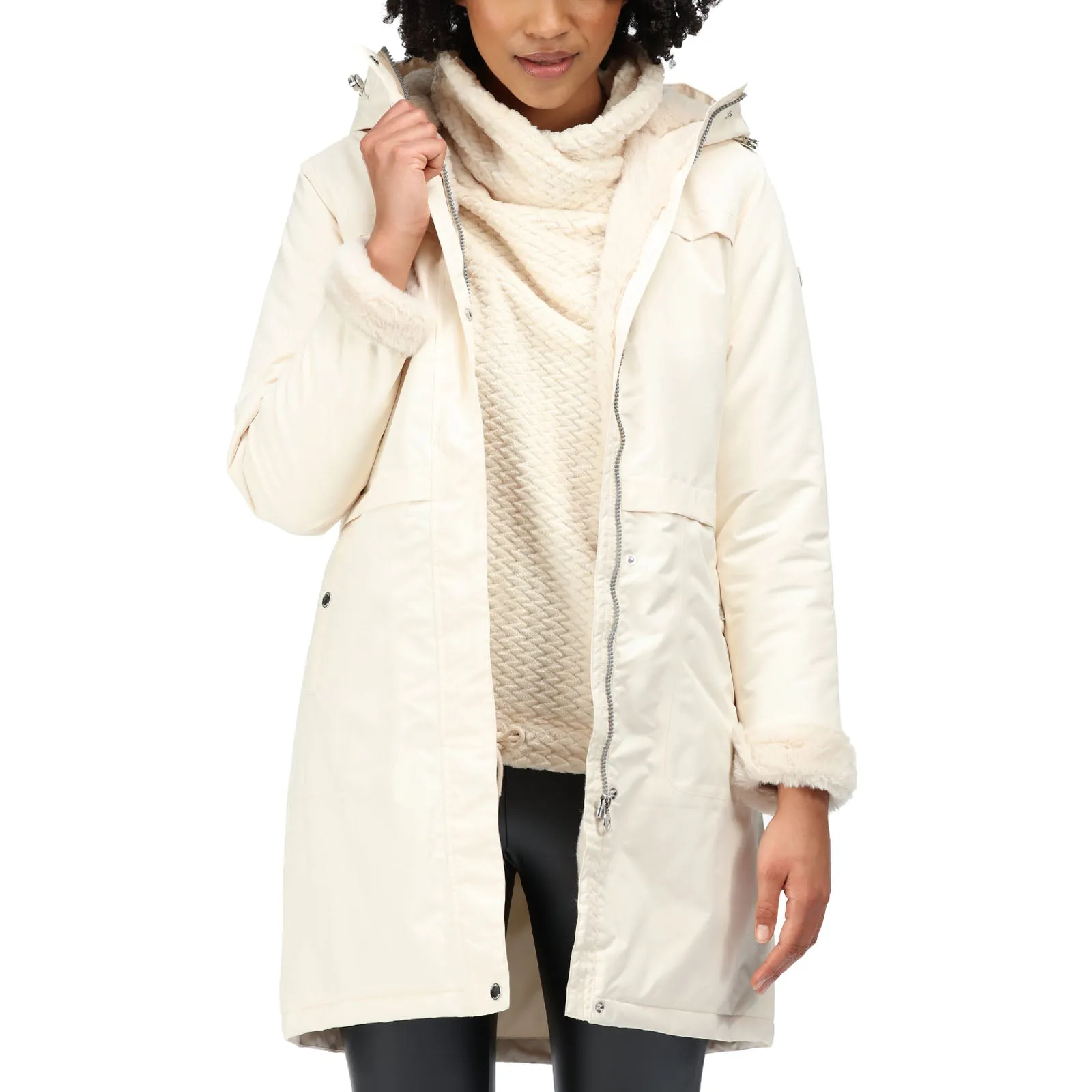 Regatta Womens Remina Waterproof Parka Jacket Waist Belt Modular Attachment Loops