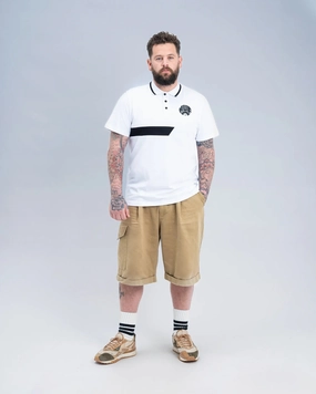 Newcastle United Archive White Tipped Polo Shirt Colorfast Construction Relaxed Fashion