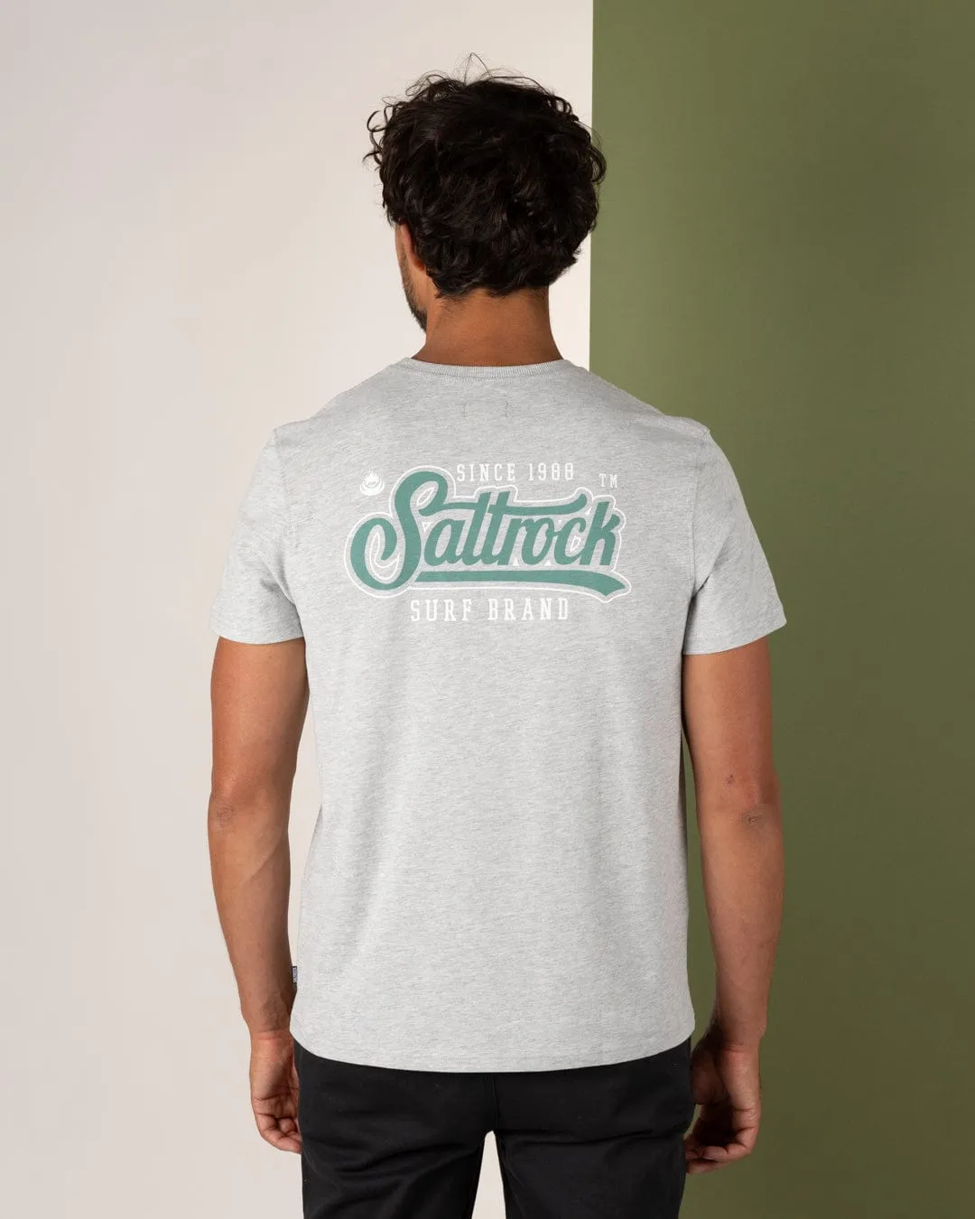 Pitcher - Mens Short Sleeve T-Shirt - Grey Cozy Waistband