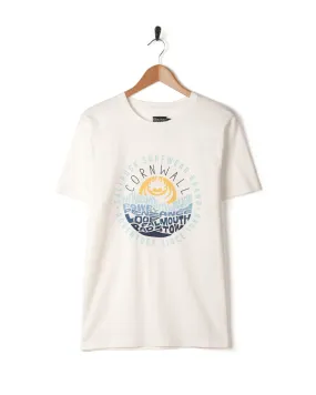 Layers Cornwall - Mens Short Sleeve T-Shirt - White EcoFriendlyMaterial Classic Smart