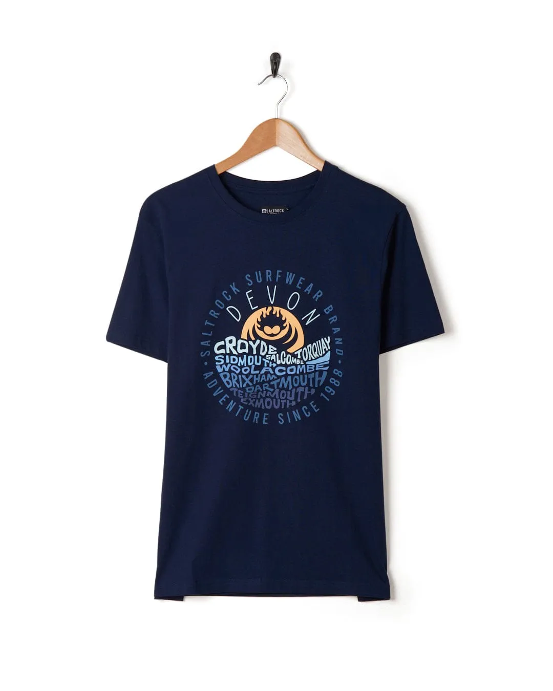 Sporty Fashion Comfort and Ease Layers Devon - Mens Short Sleeve T-Shirt - Blue
