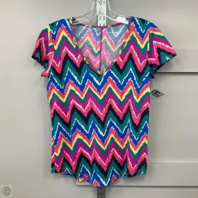 Top Short Sleeve Designer By Lilly Pulitzer In Multi-colored, Size: S Fuzz Free Surface