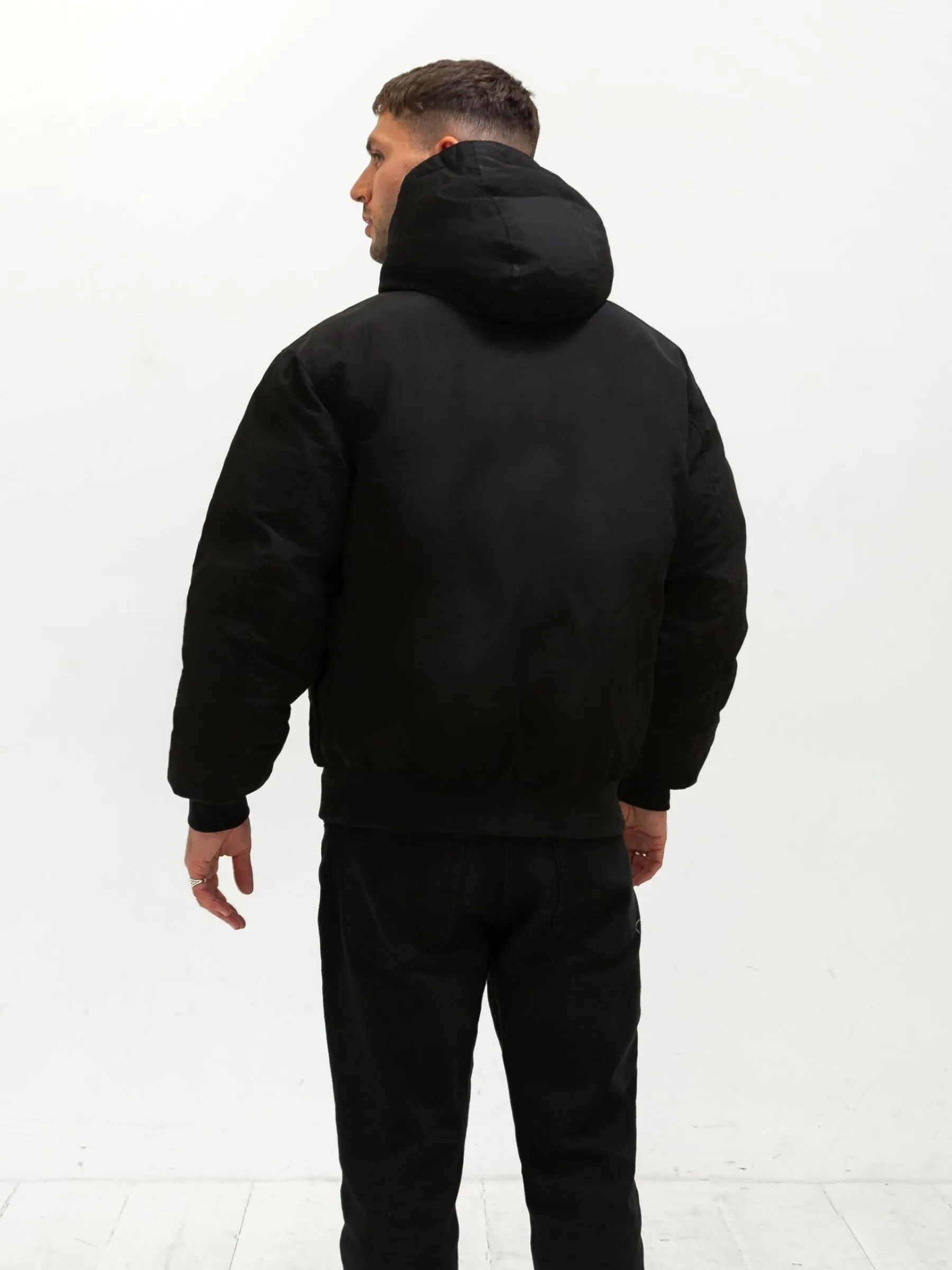 Layton Hooded Jacket - Black 360?? Visibility