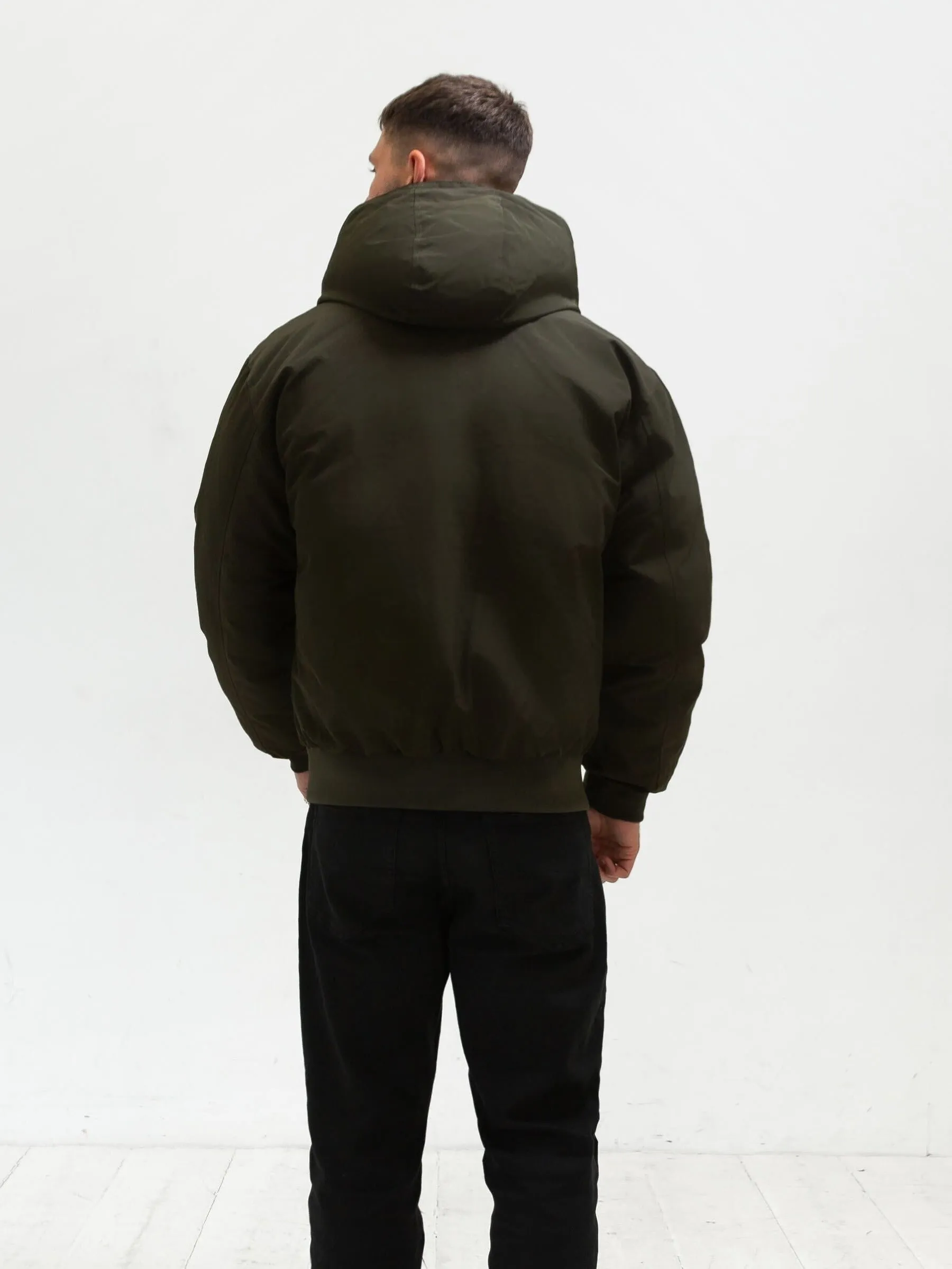 Layton Hooded Jacket - Khaki Green Quick Release Buckle mesh ventilation