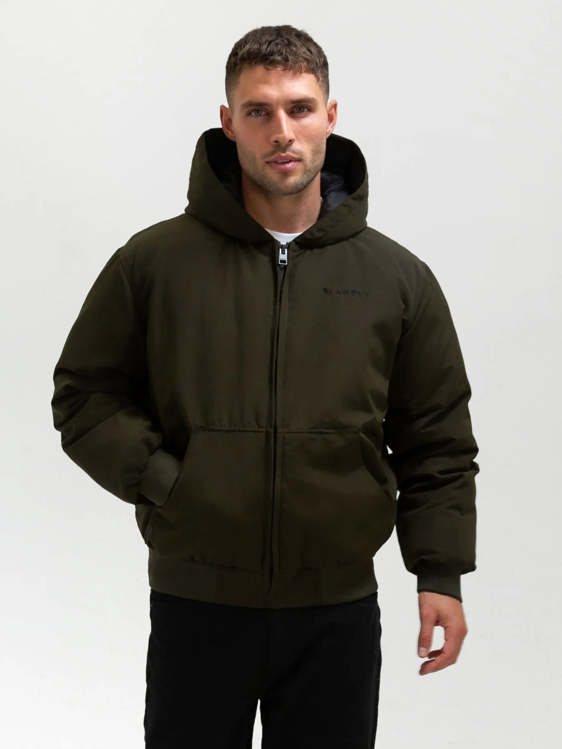 Layton Hooded Jacket - Khaki Green 360?? Visibility