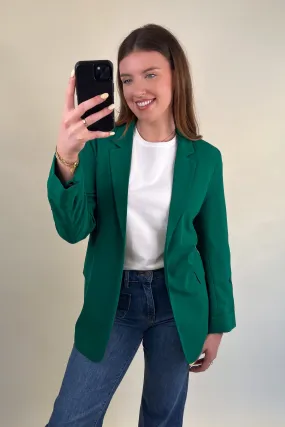 Bonded seams Multi Use Piece Leila Aventurine Green Blazer