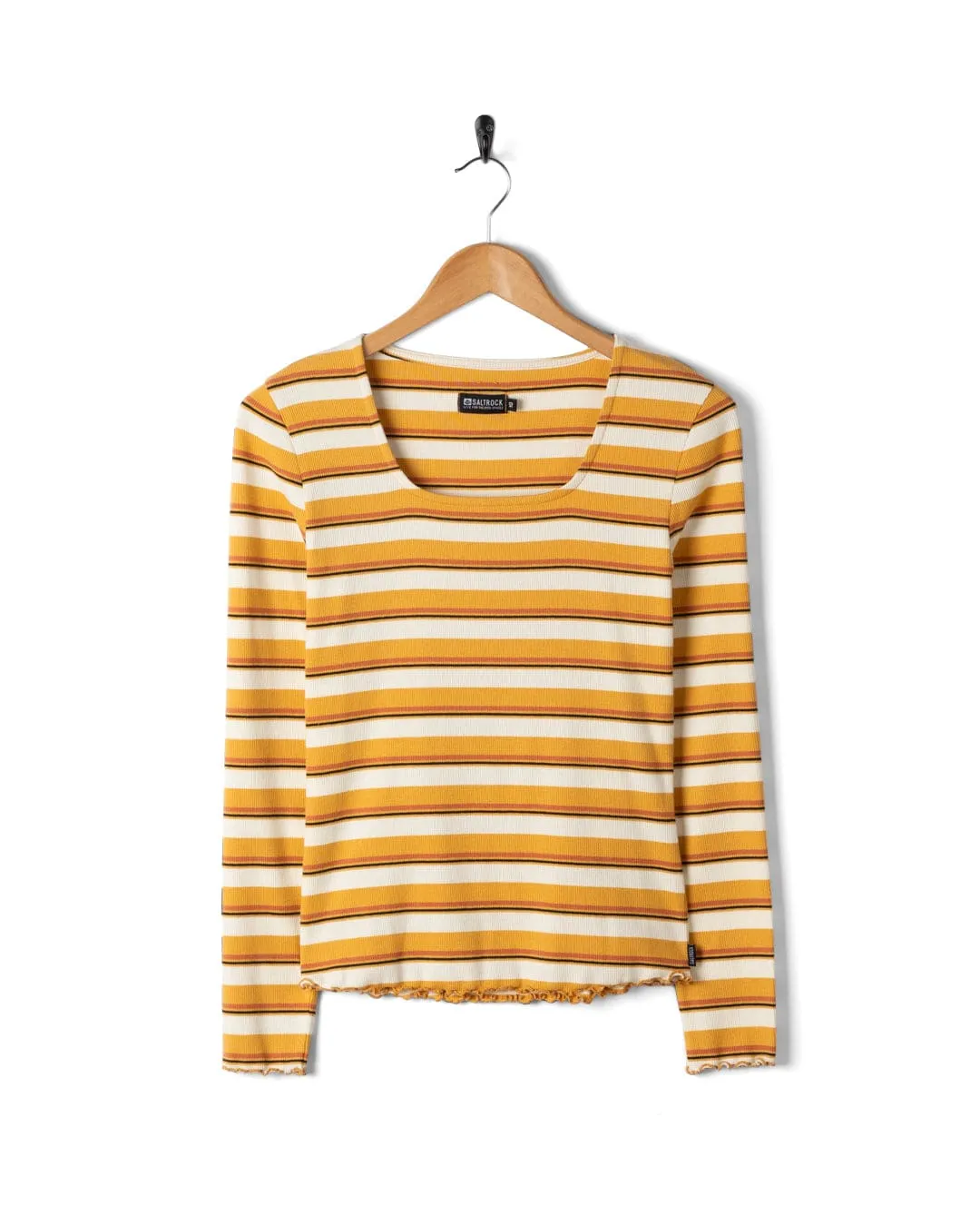 Lenna - Womens Long Sleeve T-Shirt - Yellow Anti Pilling Surface