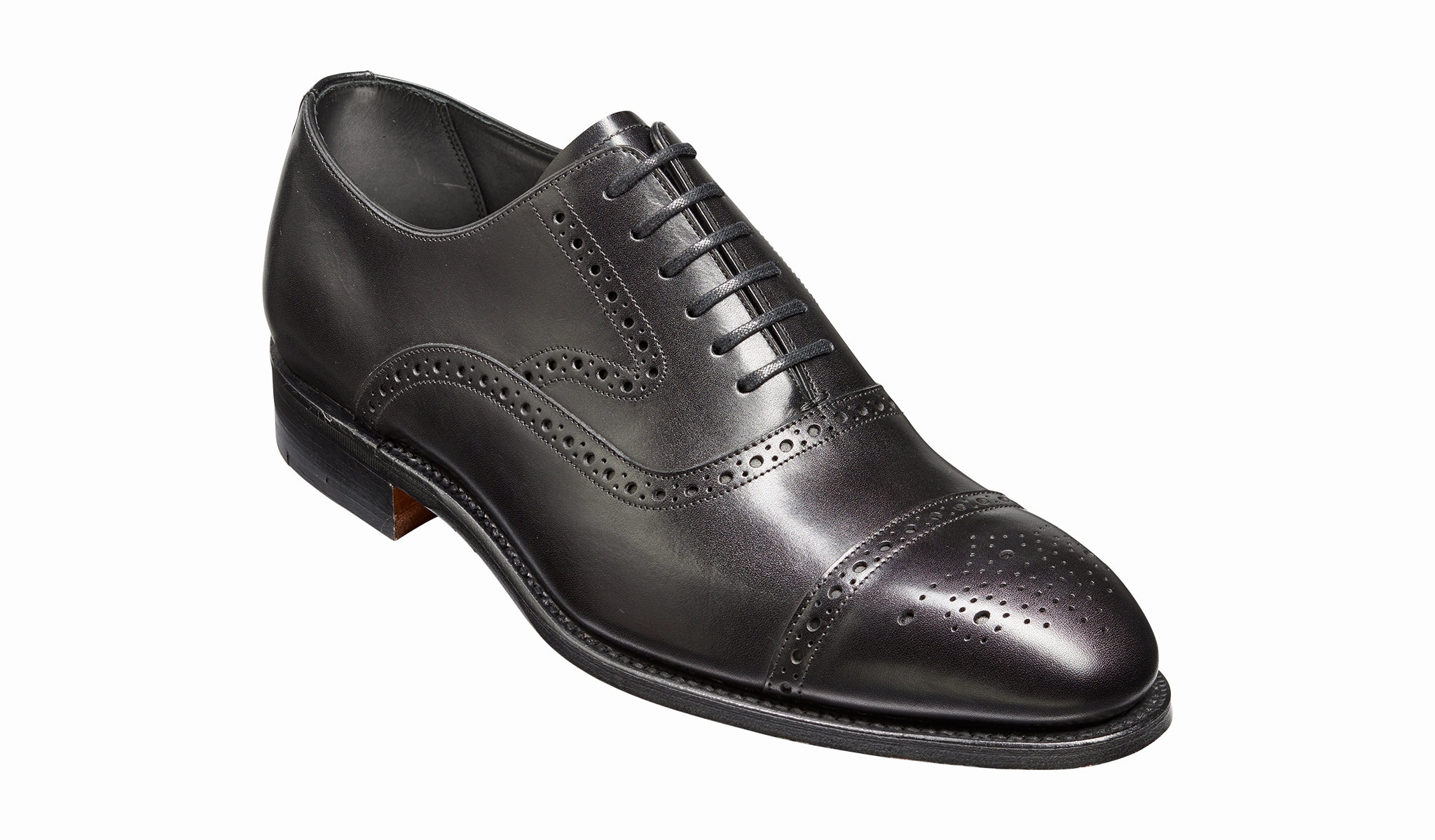 Lerwick - Black Calf Textured Finish Daily Commute Comfort Fit Team Meeting