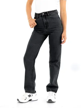 Minimalist Styling Blakely Straight Cut Jeans - Washed Black