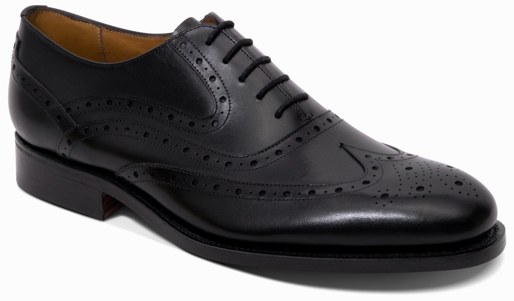 Social Look Bold Oxfords Liffey - Black Calf