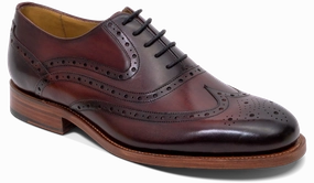 Liffey - Hand Brushed Burgundy Day Fashion