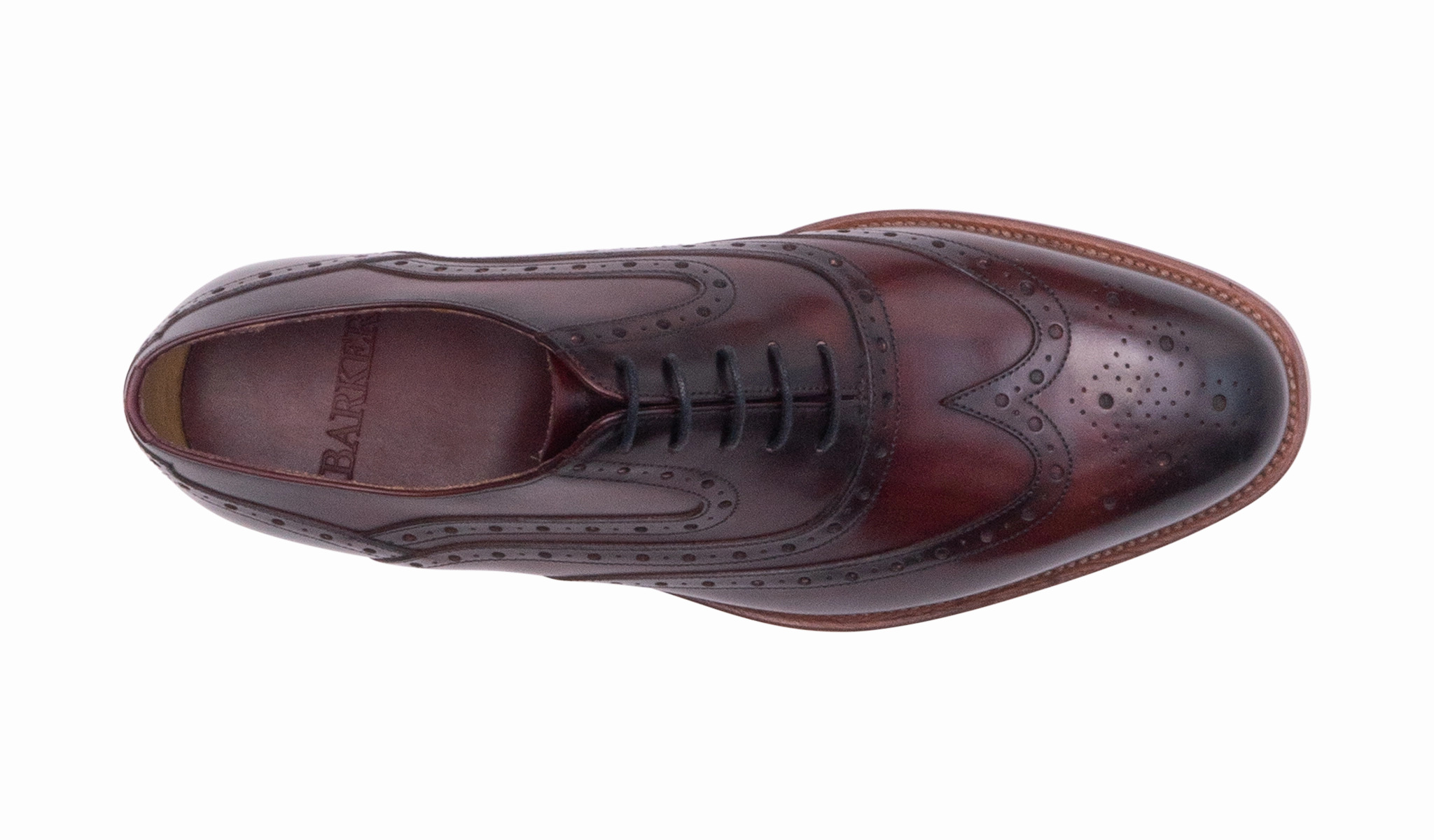 Liffey - Hand Brushed Burgundy Smart Walking Shoes