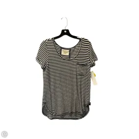 All-Weather Wear Feminine Appeal Top Short Sleeve Designer By Lilly Pulitzer In Striped Pattern, Size: S