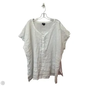 Top Short Sleeve Designer By Escada In White, Size: 3x Versatile Performance Midweight Knit