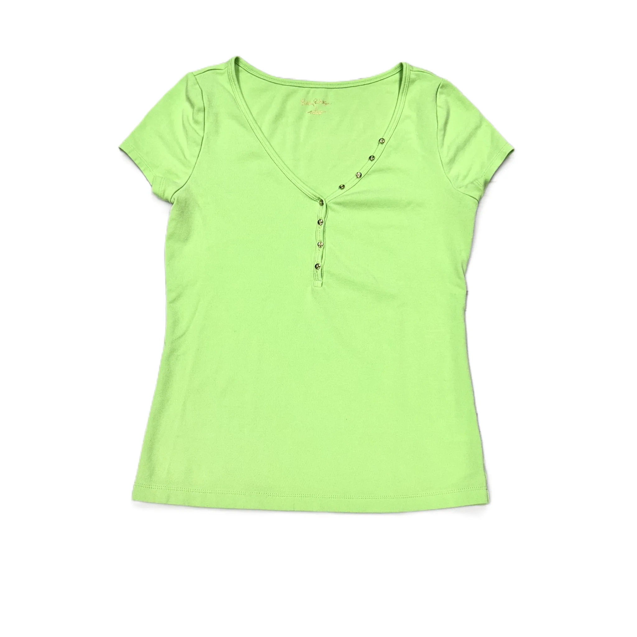 Green Top Short Sleeve Designer By Lilly Pulitzer, Size: S Performance Wear