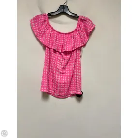 Top Short Sleeve Designer By Lilly Pulitzer In Checkered Pattern, Size: Xs Fresh Style