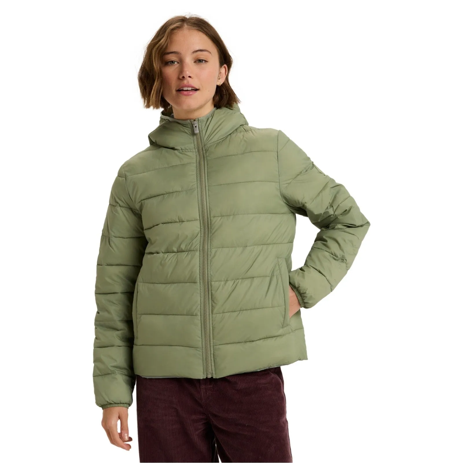 quick dry Ventilation Vents Roxy Womens Wind Bliss Hooded Packable Padded Jacket
