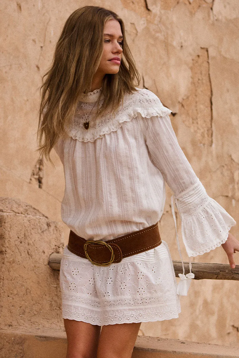 soft fit DurableStitching Whimsy Garden Lace Tunic Dress