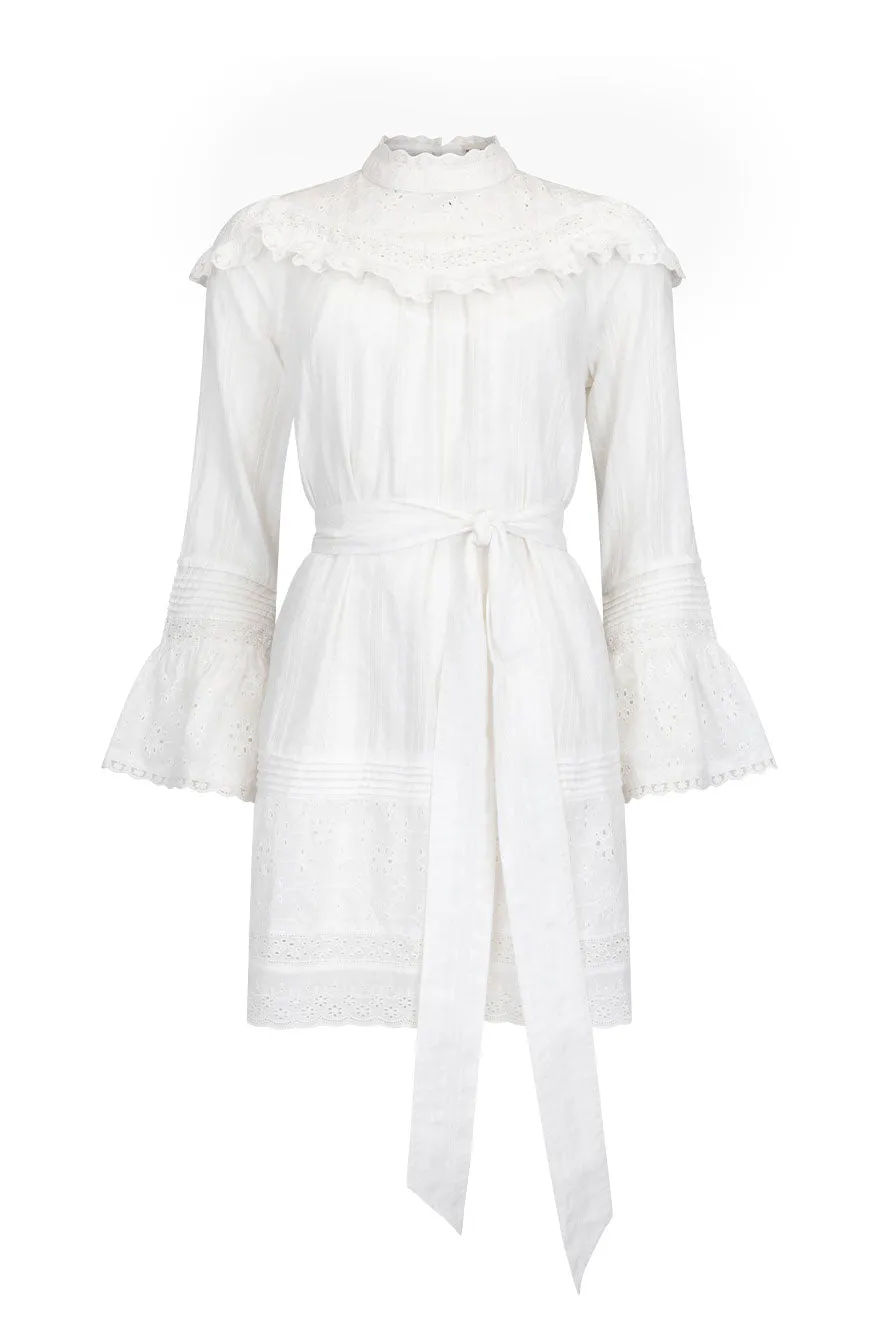 Versatile party outfit Whimsy Garden Lace Tunic Dress
