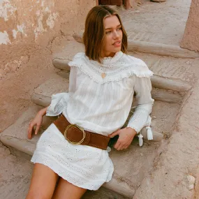 Zip Closure Whimsy Garden Lace Tunic Dress