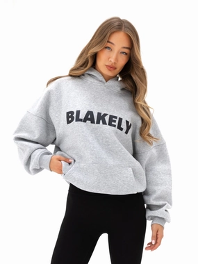 Studio Oversized Hoodie - Marl Grey Versatile Fit