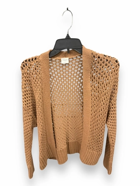 Sweater Cardigan By Abercrombie And Fitch In Brown, Size: S Versatile Shirt Thermal Regulating Fabric