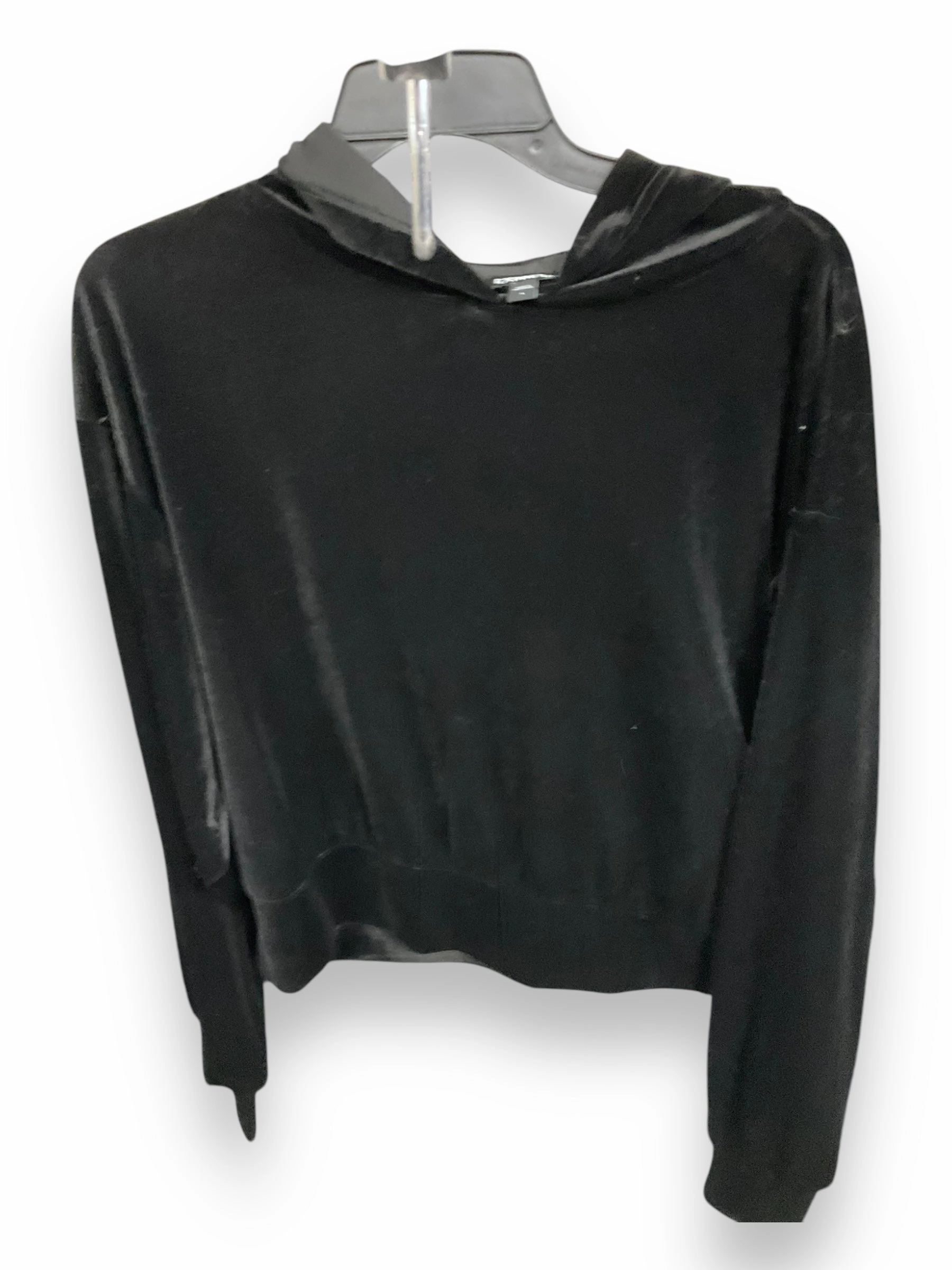 Relaxed Tee MultiPanelBreathability Top Long Sleeve By Express In Black, Size: L