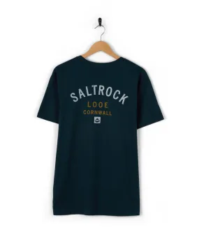 Location Looe - Mens T-Shirt - Blue Breathable Stretch Fit