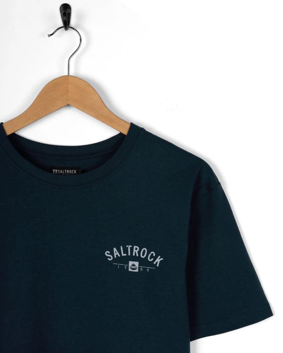 Circular Knit Design Location Poole - Mens T-Shirt - Blue