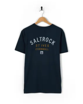 Bold Design Perfectly Fit Location St Ives - Mens T-Shirt - Blue