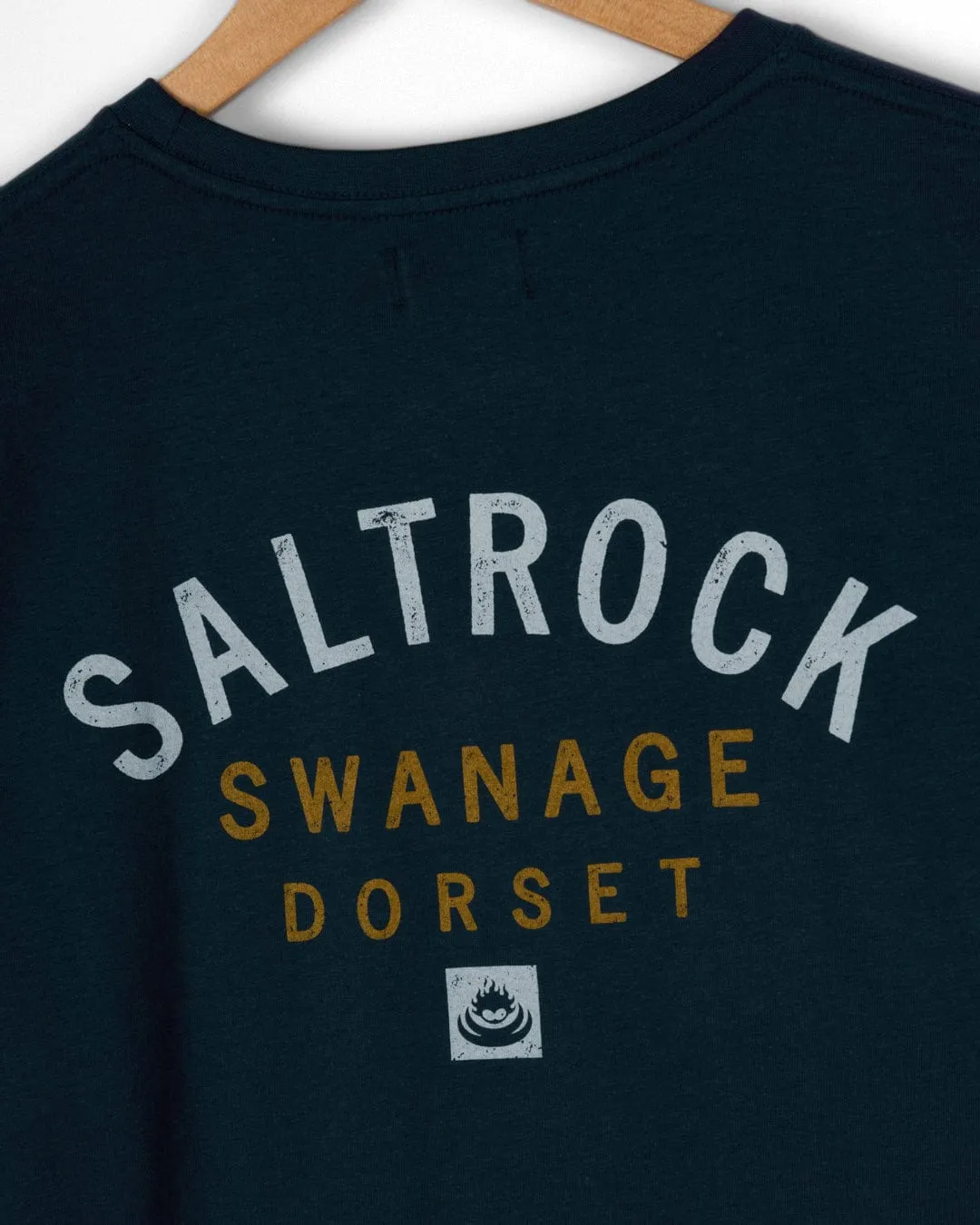 Location Swanage - Mens T-Shirt - Blue men's clothing