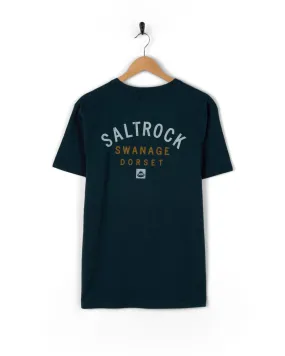 Trendy All-Day Timeless Layering Location Swanage - Mens T-Shirt - Blue