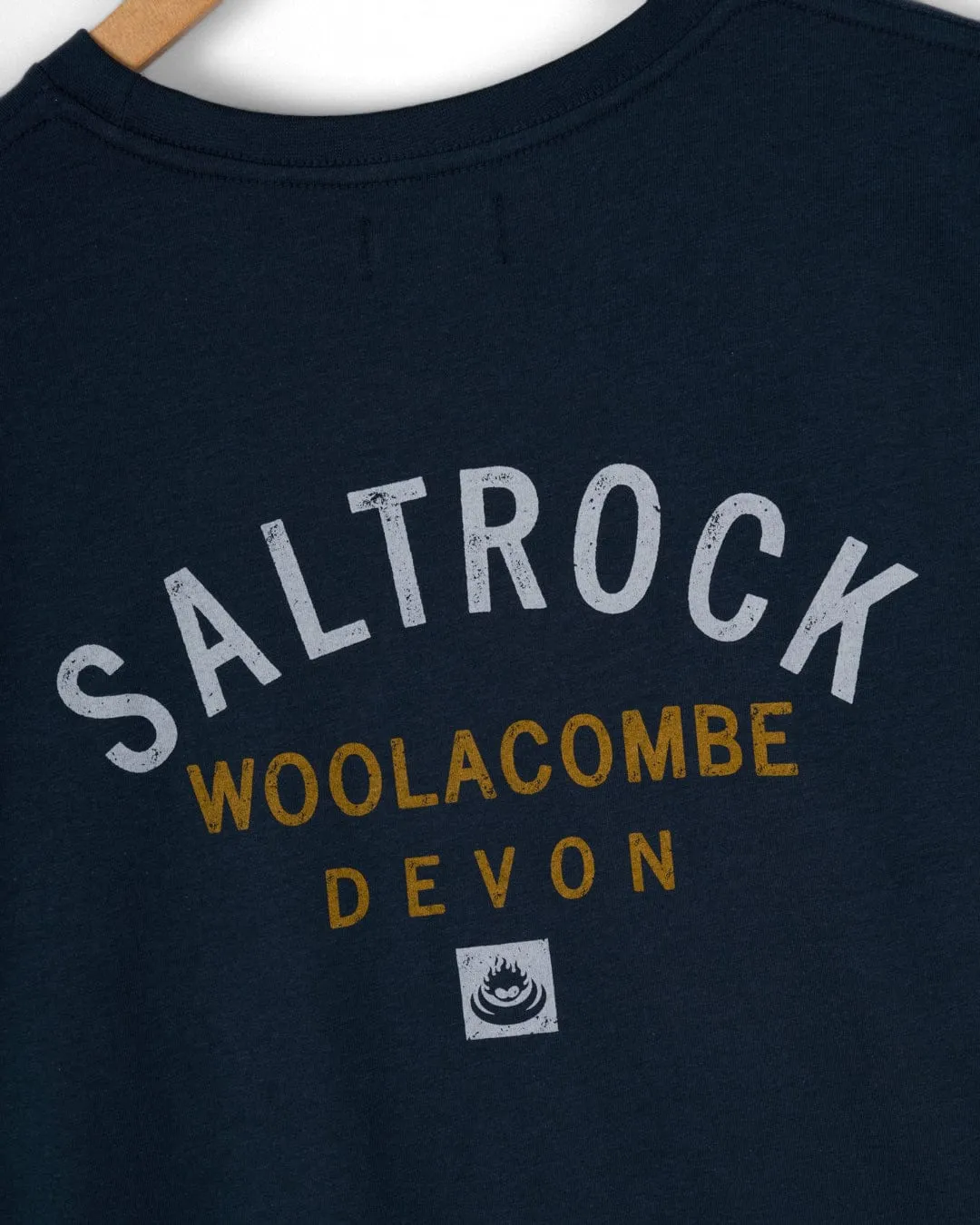 EcoFriendlyMaterial Location Woolacombe - Mens T-Shirt - Blue