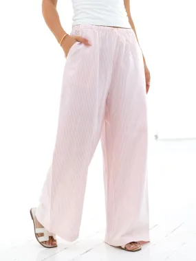 Lola Stripe Trousers - Pink Style Layer Active Lifestyle