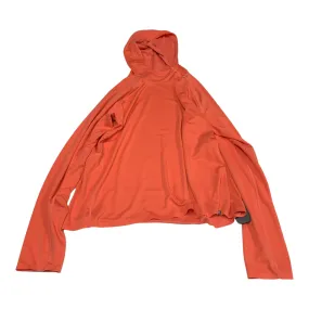 Athletic Top Long Sleeve Hoodie By Orvis In Orange, Size: Xl Basic Wardrobe