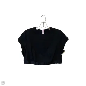 AdjustableDrawstring Double Needle Hemming Athletic Top Short Sleeve By Savage X Fenty In Black, Size: 2x