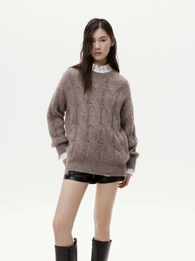 Loose Distressed Sweater Anatomical Construction
